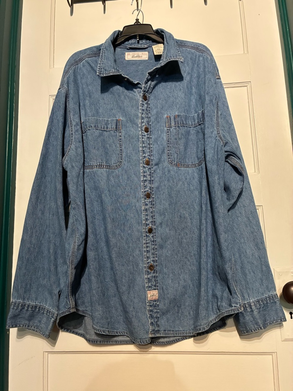 Vintage Levi Strauss Denim Button Up Shirt Chore Ranching Rodeo**